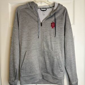 Indiana University Adidas Climawarm Zip Up Jacket